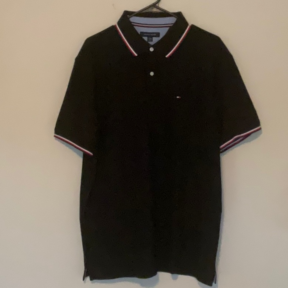 Tommy Hilfiger Men's Black Polo Shirt